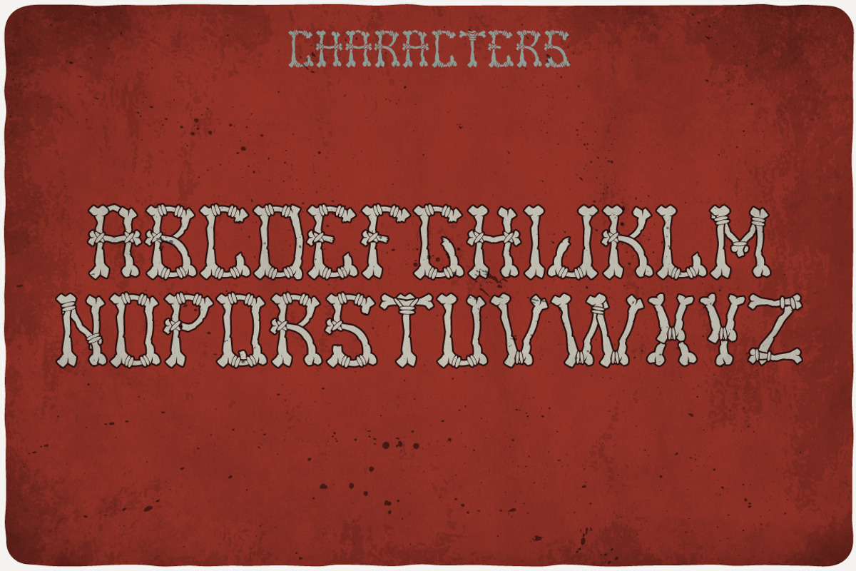 Bones Typeface preview 2