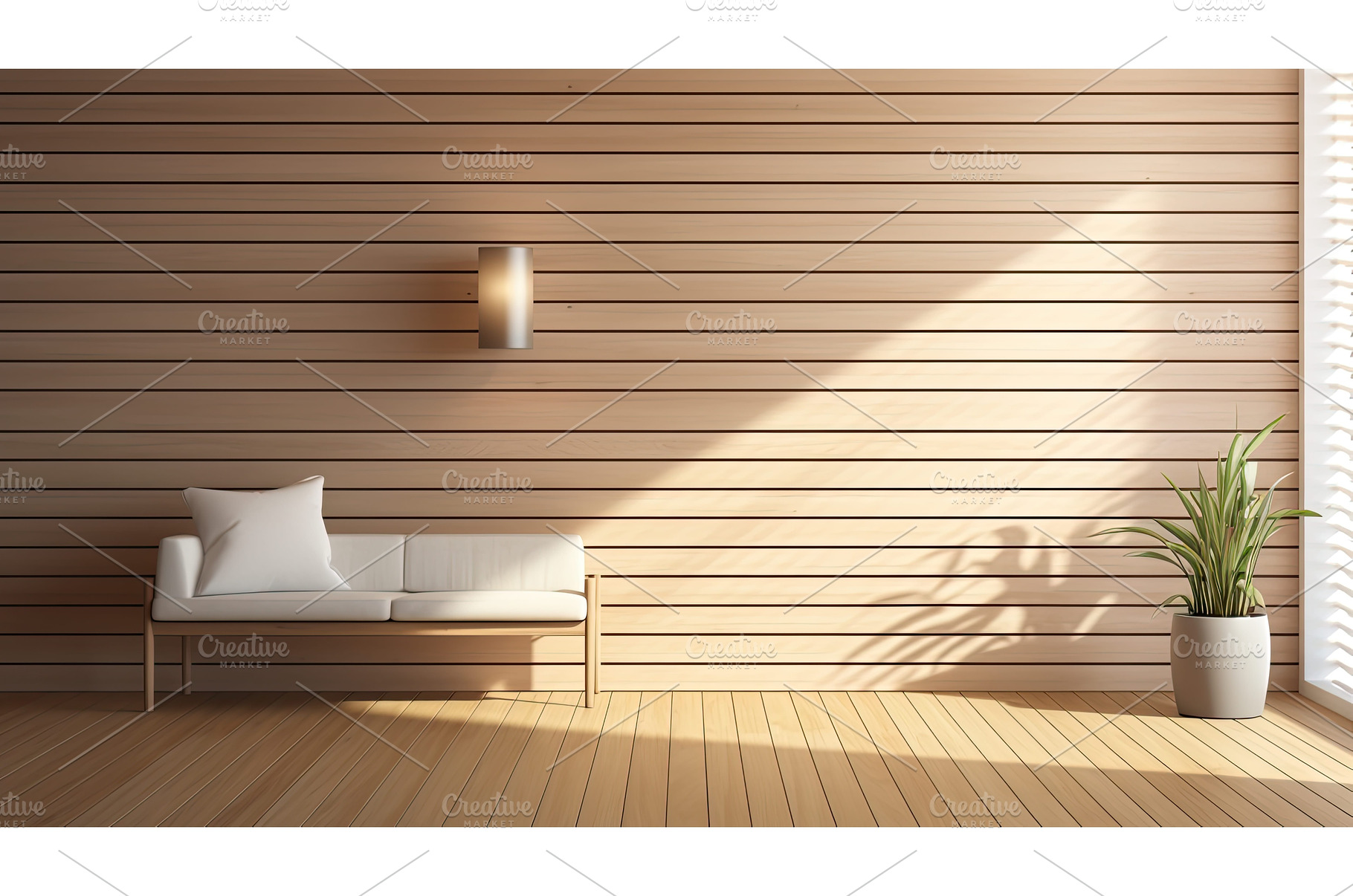 modern light wood slats ai generated, a Background Photo by pikepicture