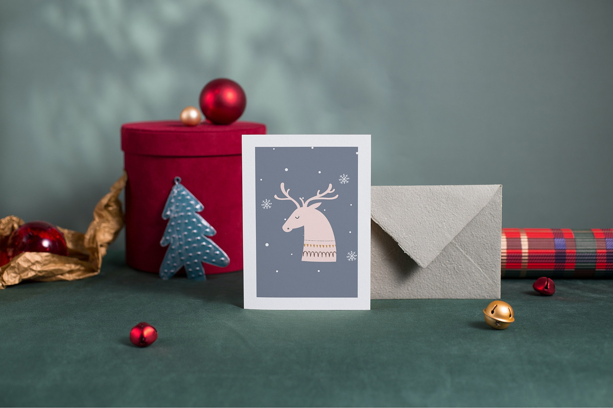 Hand Drawn Christmas Cards Bundle, a Card Template by maaariabouvier (Photo 4 of 19)