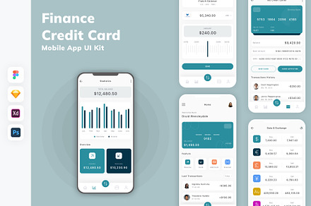 Finance & Credit Card App UI Kit