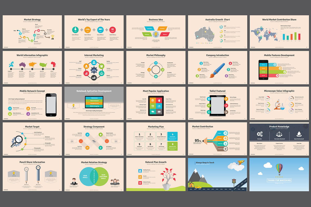 Granada Powerpoint Template, a Presentation Template by DesignCorner (Photo 5 of 5)