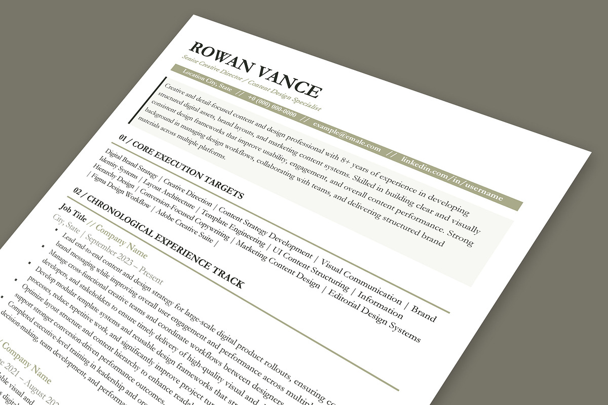 ATS Resume Template | Minimal CV, a Resume Template by Anjum Ilyas (Photo 6 of 7)