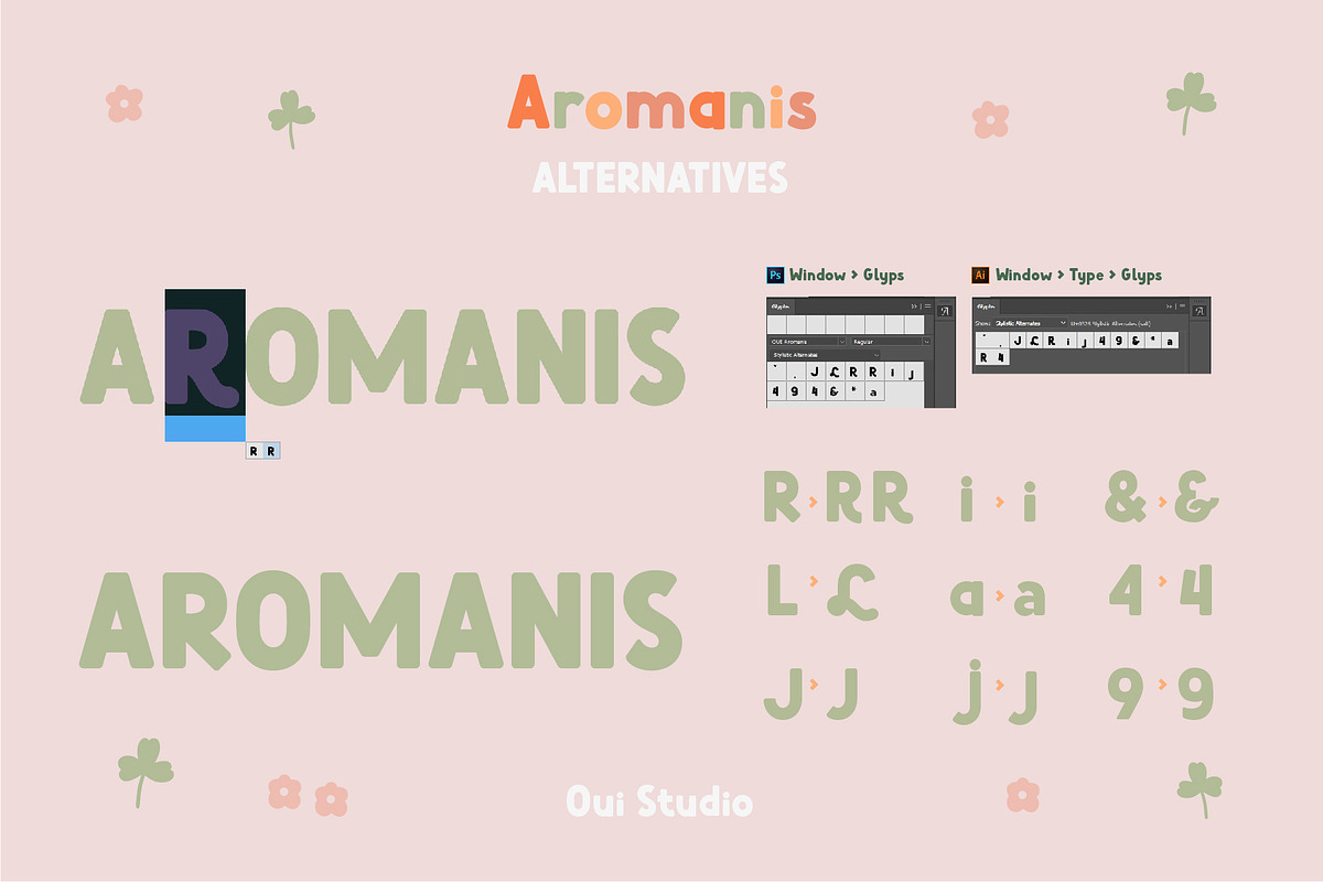 Aromanis Sweet Font + Bonus, a Sans Serif Font by Oui Studio (Photo 9 of 16)