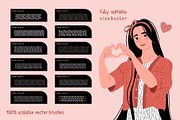 24 Texture Brushes for Illustrator, a Brush Add-On by IuliiaSavko (Thumbnail 3 of 7)