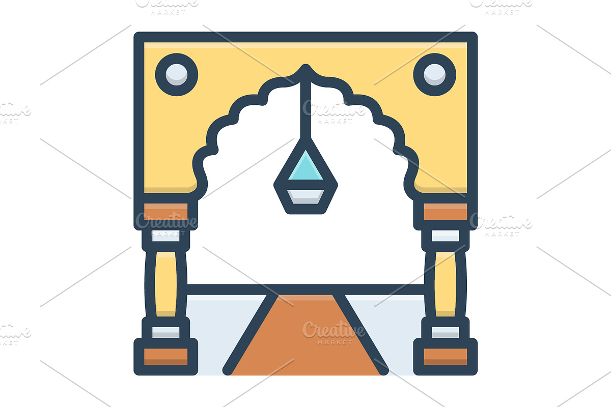 Arch gate color icon, a Duotone Icon by Creative priyanka