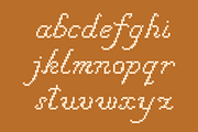 Cross Stitch Cursive Font, a Font by GG Design (Thumbnail 5 of 10)