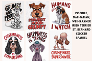 Grumpy Sarcastic Dogs Funny Quotes, an Animal Illustration by PrintHaven Designs (Thumbnail 7 of 10)