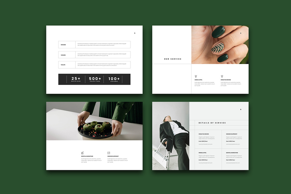Landscape Proposal Template, a Brochure Template by HR Studio (Photo 3 of 7)