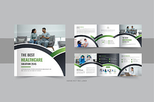 Medical square trifold brochure, a Brochure Template by Pavel_design