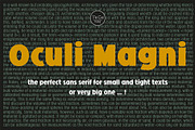 Oculi Magni, a Sans Serif Font by TeGeType foundry (Thumbnail 1 of 5)