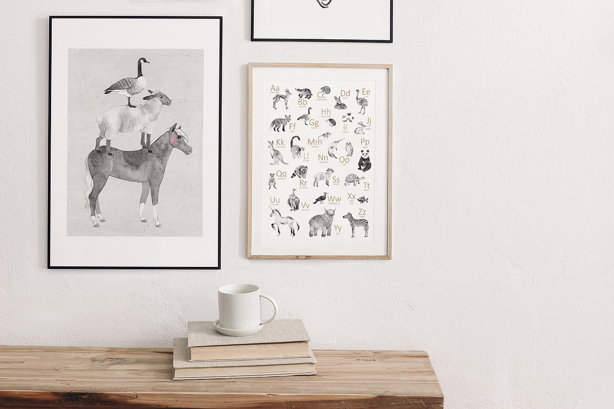 Animal ABC. Alphabet cards, an Animal Illustration by Natali Smolova (Photo 9 of 11)