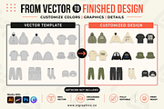 50+ Vector Apparel Mockups Bundle, a Hoody Mockup by S.i. Graphics (Thumbnail 2 of 4)