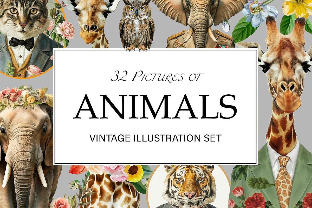 Vintage Collage Creator 99+ Elements, an Illustration by DigitalDesignAI (Photo 5 of 28)
