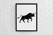 Bull Silhouette SVG, an Animal Illustration by newminddesign (Thumbnail 2 of 3)