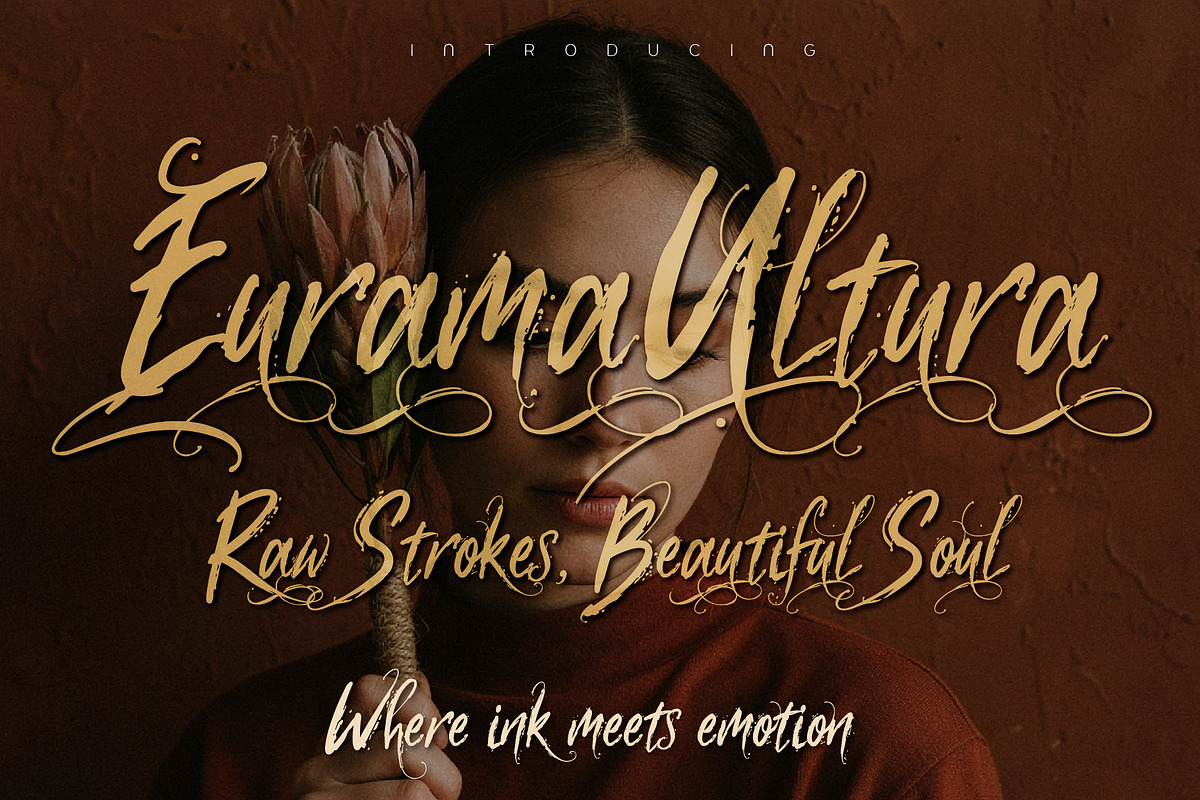 Eurama Ultura - Expressive Script, a Handwritten Font by HypeWorksCo (Photo 1 of 17)