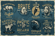 50 Vintage Animal Logo, a Branding & Logo Template by TSV Creative (Thumbnail 5 of 10)