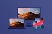 7 Devices Clay Mockups - 2020, an iPhone Mockup by Asylab (Thumbnail 3 of 55)
