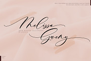 Melissa Gweny, a Script Font by JamalCreativeStudio (Thumbnail 1 of 9)