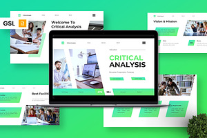 Critical Analysis - Education GSL, a Presentation Template by Deepslide Studio