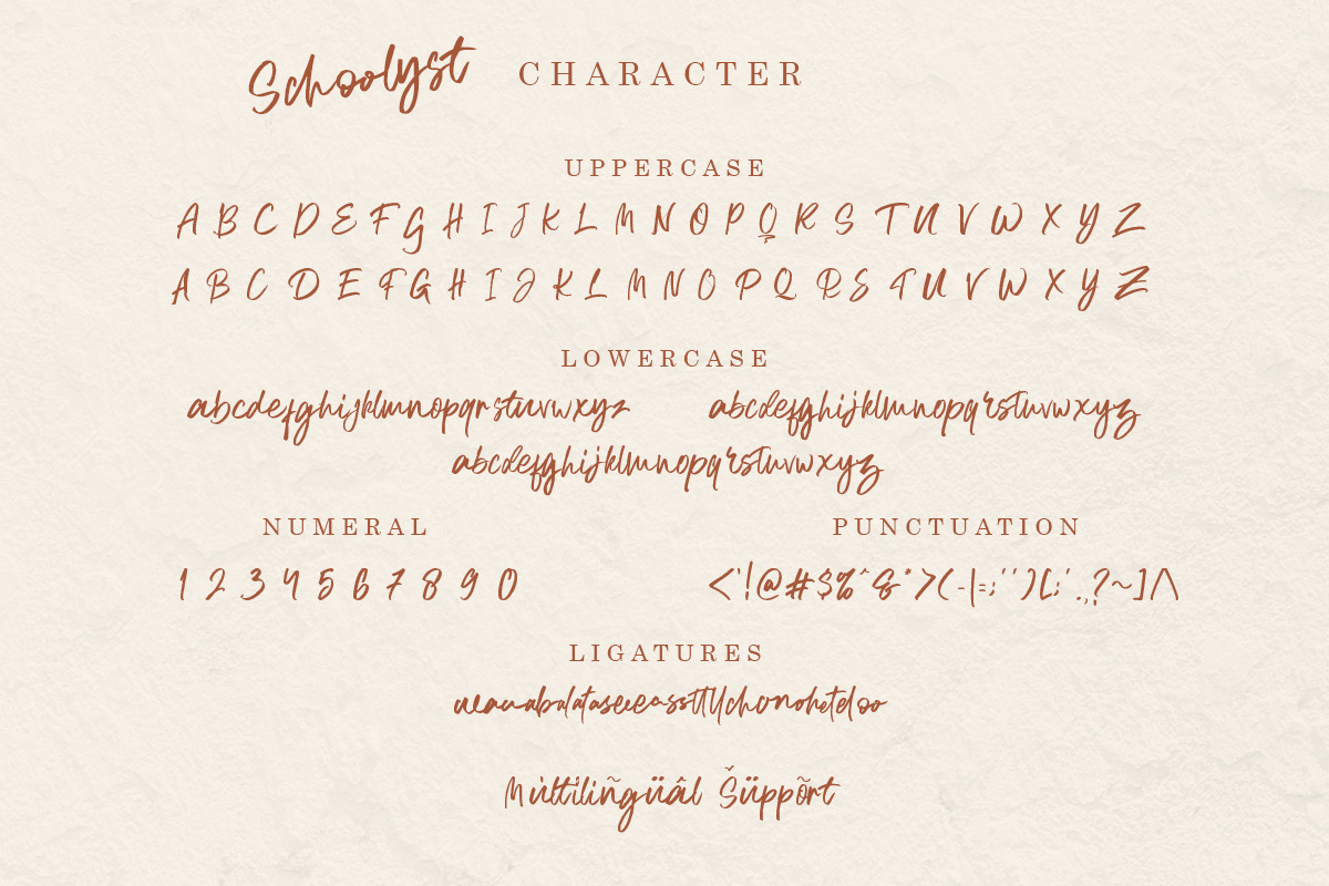 Schoolyst Handwritten Font, a Script Font by Youthlabs Studio (Photo 9 of 10)