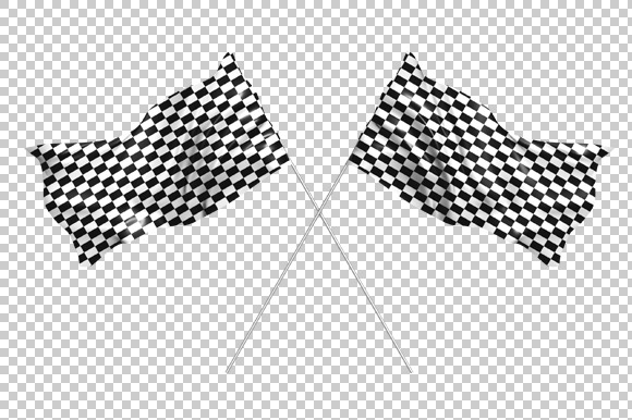 Racing Flag - 3D Render PNG preview 2