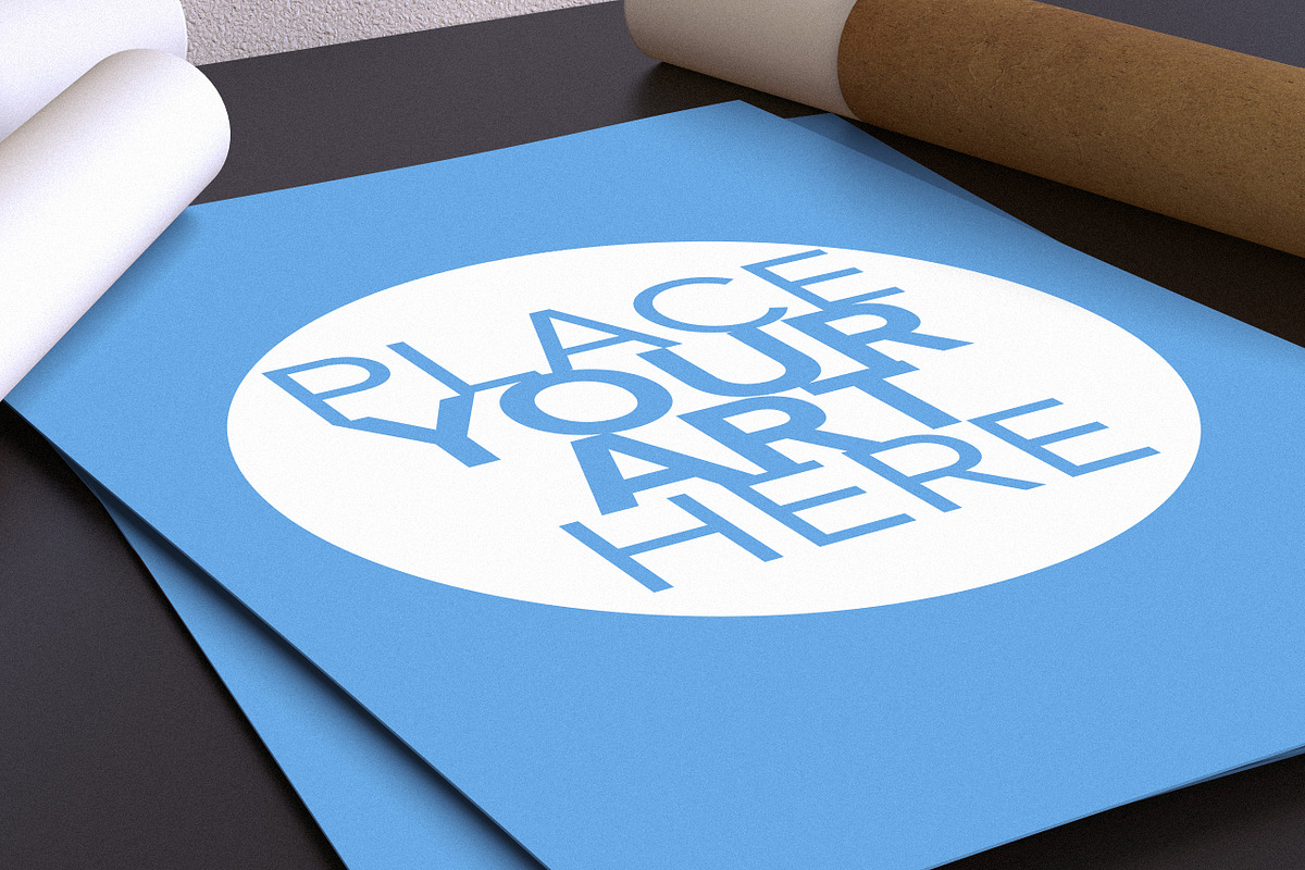 Desk Poster Mock-up, a Product Mockup by mockupbank (Photo 6 of 6)