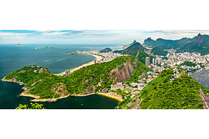 View of copacabana and botafogo in stock photo containing rio and de, an Architecture Photo by Leonid Andronov