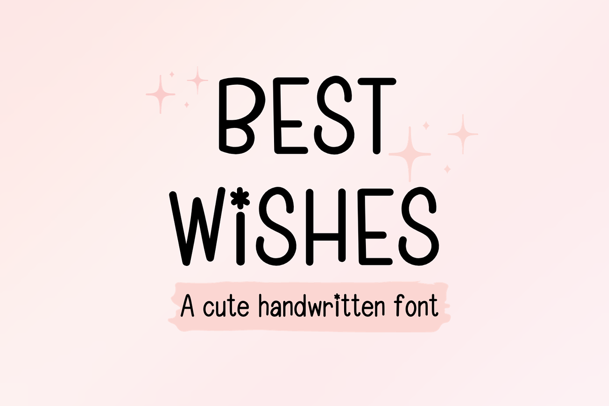 Best Wishes Cute Handwritten Font, a Handwritten Font by Lalava Studio (Photo 1 of 7)