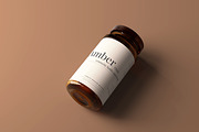 Amber Glass Jar Mockups, a Cups & Container Mockup by pmvch (Thumbnail 5 of 10)