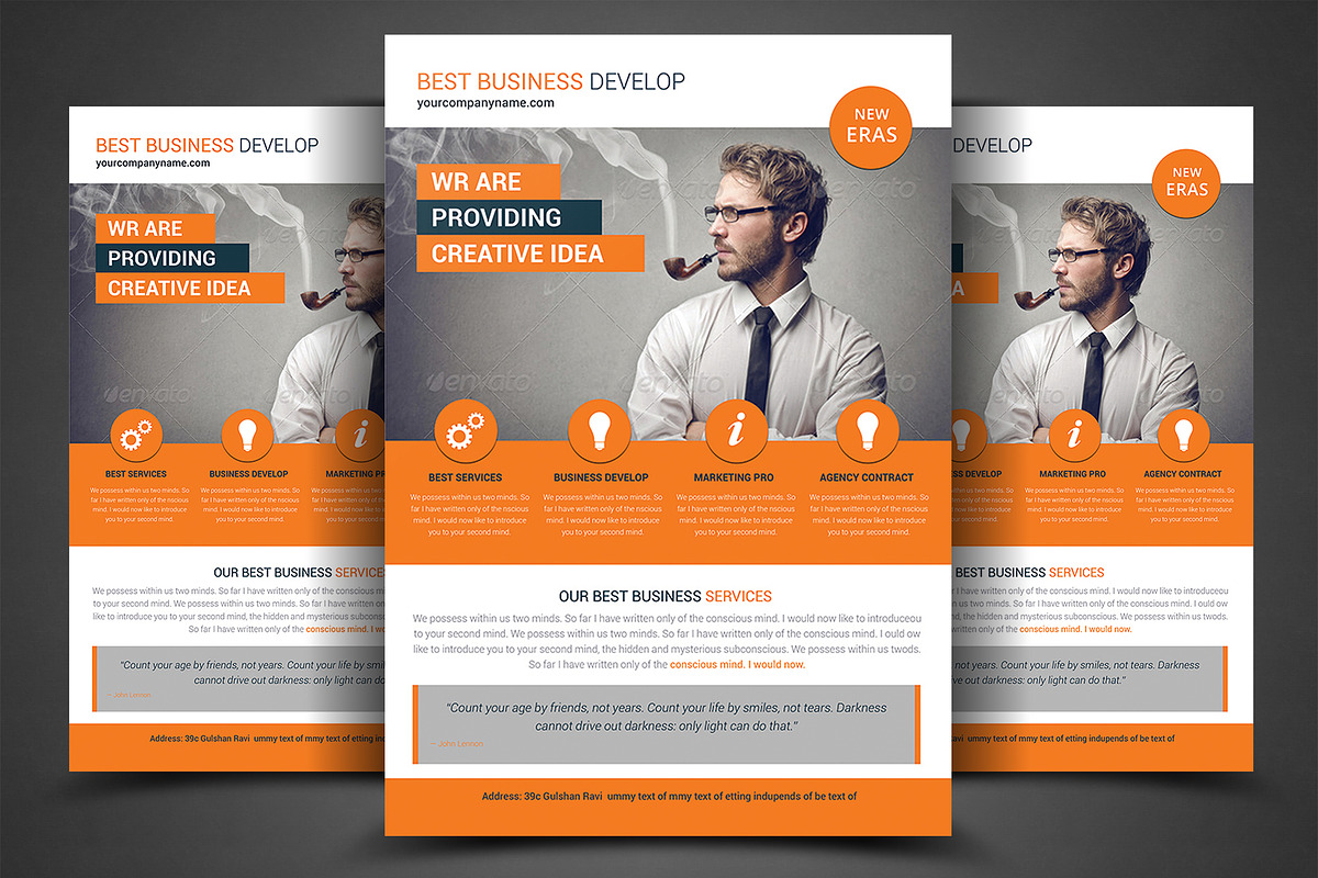 Creative Marketing Flyer, a Flyer Template by AfzaalGraphics (Photo 1 of 4)