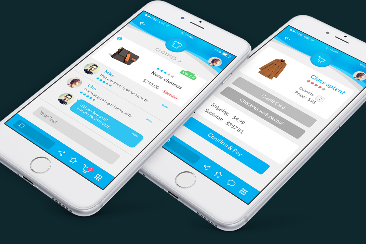 Mobile Creative Shop UI kit, an UI Kit Template by Alireza Farzad (Photo 4 of 7)