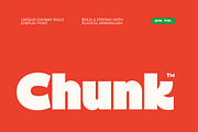 Chunk Font, a Font by Matsero (Thumbnail 1 of 10)