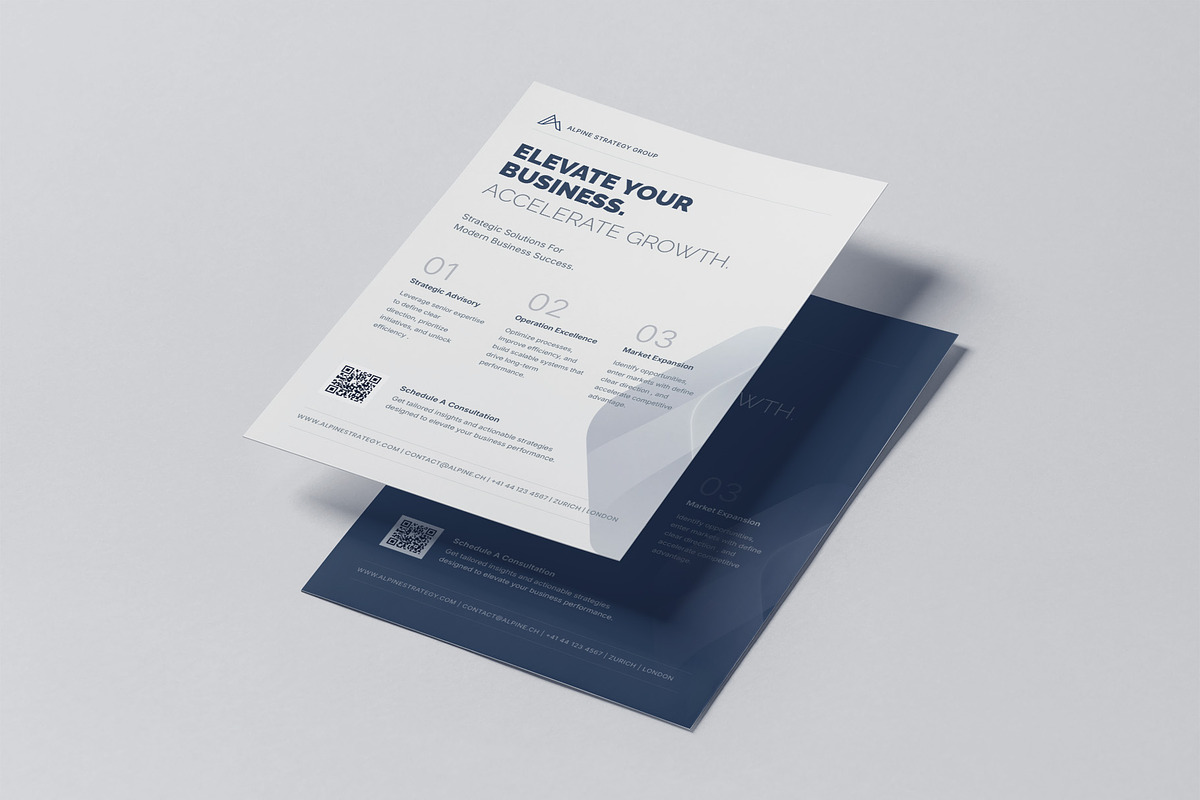 Minimal Corporate Flyer Template, a Flyer Template by Estartshop (Photo 6 of 8)