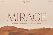 MADE Mirage, a Serif Font by MadeType (Thumbnail 1 of 17)