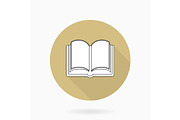 Fine Vector Flat Icon With Book, an Outline Icon by FineArtStudio (Thumbnail 1 of 3)