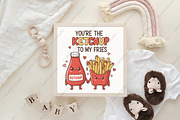 Ketchup to My Fries Funny Valentine, an Illustration by CraftArtStudio (Thumbnail 4 of 4)