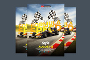 Formula Race Flyer template, a Flyer Template by bunebx (Thumbnail 1 of 4)