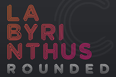 LABYRINTHUS ROUNDED, a Sans Serif Font by CRR | NTN