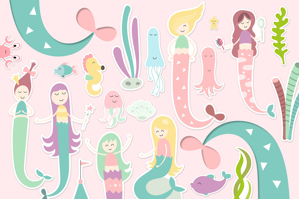 Nursery Art Little Mermaid, an Animal Illustration by Nursery Art (Photo 5 of 11)