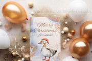 Watercolor Goose Clipart, Cute Geese, an Animal Illustration by BrushstrokeArtGB (Thumbnail 9 of 9)