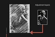 Chalk Effect Photoshop Action, an Action Add-On by Voleshads (Thumbnail 3 of 8)