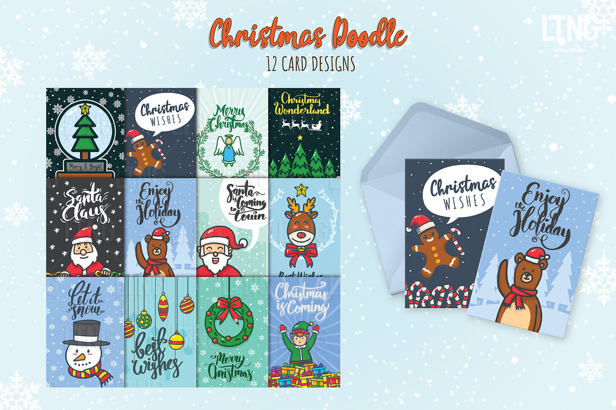 Christmas Doodle Collection Part 1, an Object Graphic by LTNG STUDIO (Photo 4 of 6)