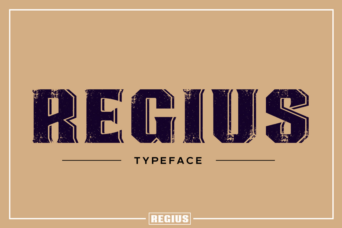 Regius Typeface preview 3