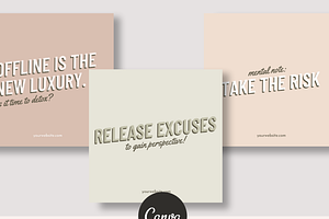 15 Bold Quotes Canva Templates