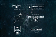 Vintage Surf Logo Badges Set, a Templates & Theme by Aloha Philly (Thumbnail 1 of 3)