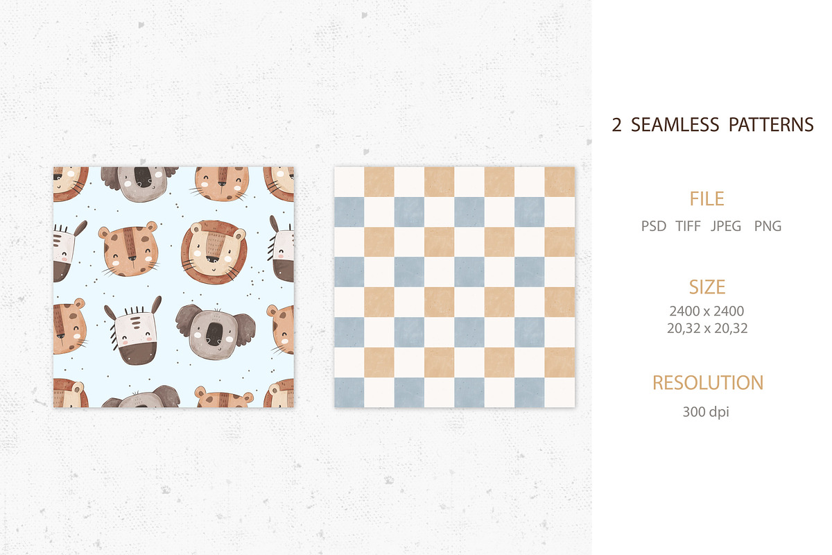 Cute Africa, a Pattern Graphic by AnnieArt (Photo 2 of 4)