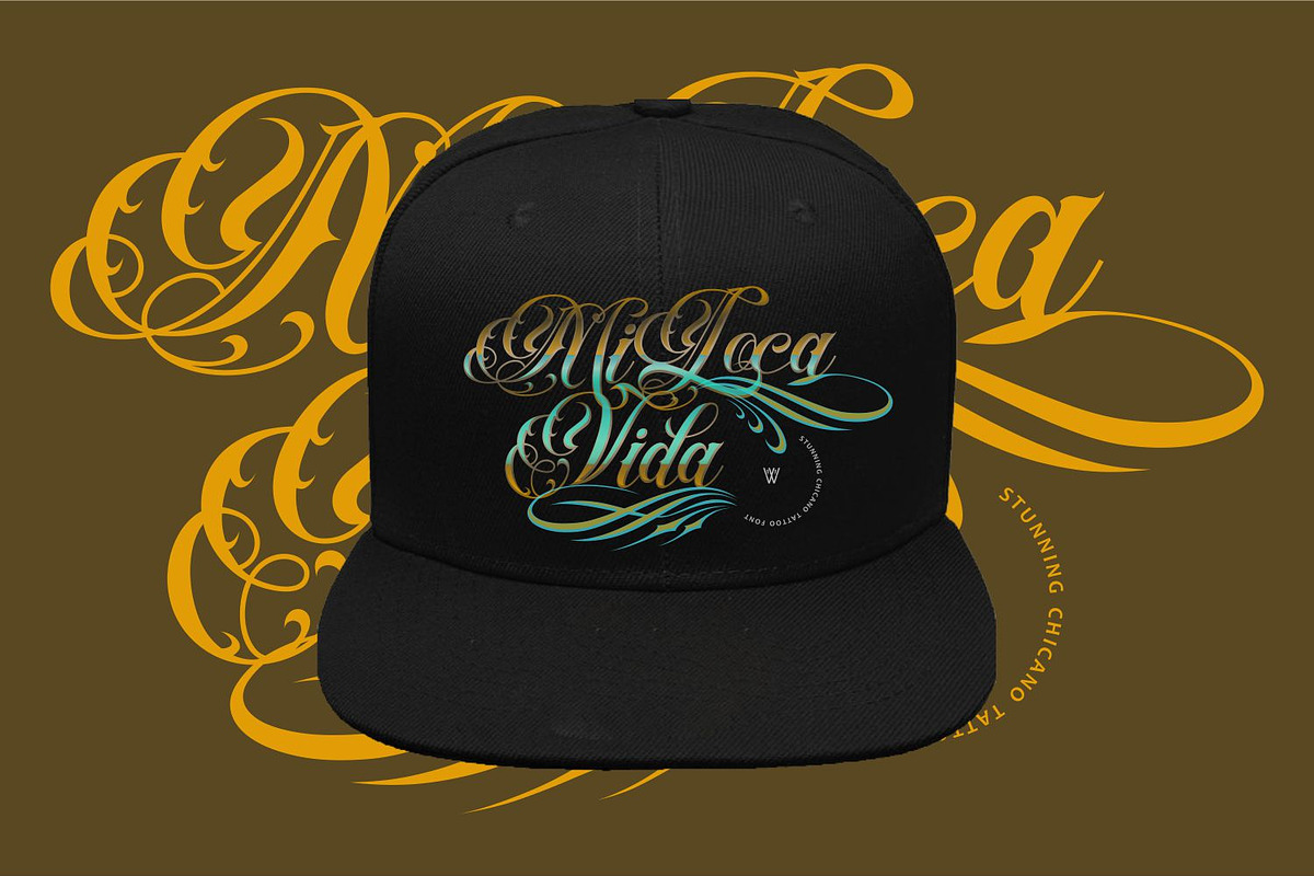 Diablo – Chicano Tattoo Script Font, a Blackletter Font by WhymoreArt (Photo 8 of 15)