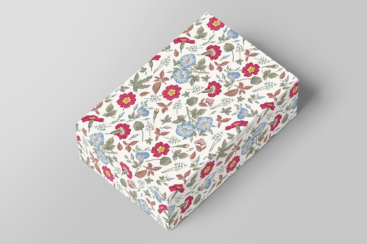4 Seamless Flowers Primrose Petunia, a Pattern Graphic by Vintage (Photo 9 of 15)