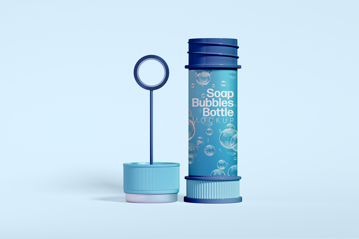 Soap Bubble Bottle Mockup Set, a Product Mockup by McLittle Stock (Photo 5 of 6)