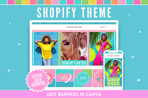 Colorful Shopify Theme, a Shopify Template by SunshineStudioBoutique